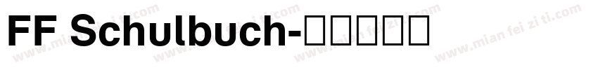 FF Schulbuch字体转换